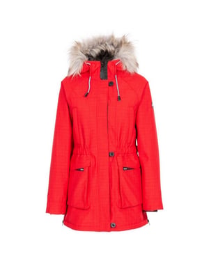 Trespass Dam/Ladies Caption Vattentät Parka (Röd)