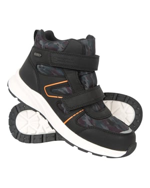 Mountain Warehouse Jupiter Adaptieve Waterdichte Wandelschoenen voor Kinderen/Kinderen (Zwart/Groen)