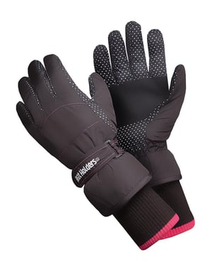 Ladies Extra Padded Waterproof Insulated Thermal Winter Ski Gloves