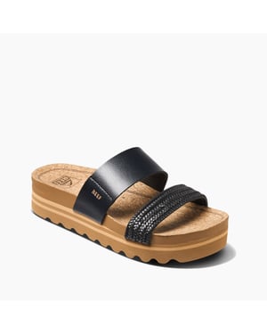 Reef Cushion Vista Hi Sandal Black Braid