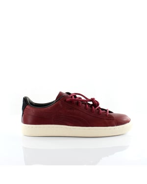 Puma Basket Citi Serie Rood Leer Herentrainers 358891 02