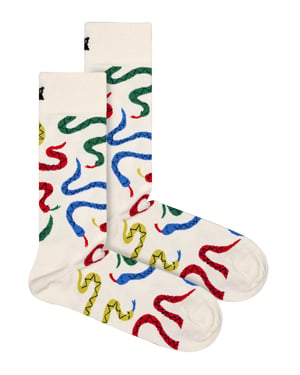 Happy Socks - Novelty Slangen Ontwerp Sokken | Geweldig Cadeau - Slangen