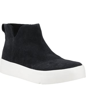 TOMS Verona Mid Leather Svarta stövlar för kvinnor