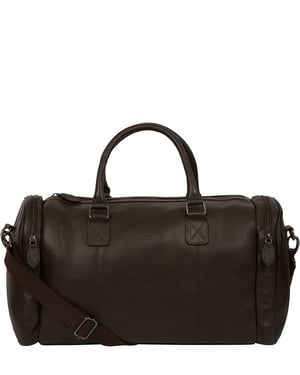 Ocean' Brown Leather Holdall