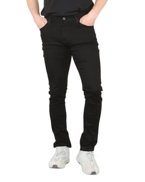 MYT Mens Skinny Fit Jeans Stretch Denim in Black