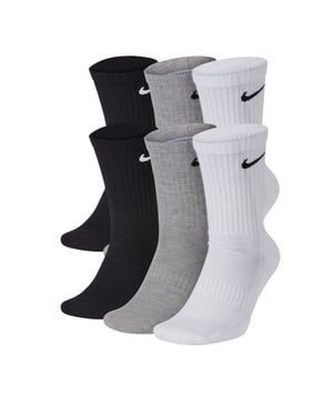 Nike Unisex Everyday Cushion Crew Training Socks (6 Pairs)