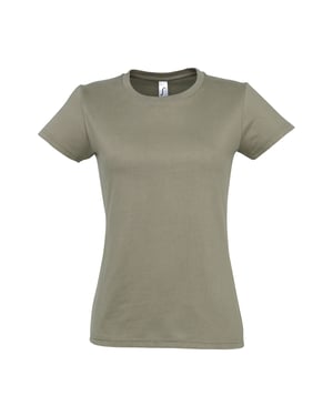 SOLS Dames/dames Imperial Heavy Short Sleeve T-Shirt (Khaki)