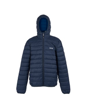 Regatta Mens Marizion Baffled Hooded Padded Jacket (Navy/Olympian Blue)