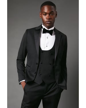 Slim Fit Black Tuxedo Suit Jacket