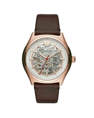 Emporio Armani AR60005 Automatisch Zilveren Wijzerplaat Herenhorloge