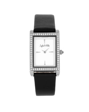 Sophie en Freda Wilmington horloge met leren band en Swarovski-kristallen