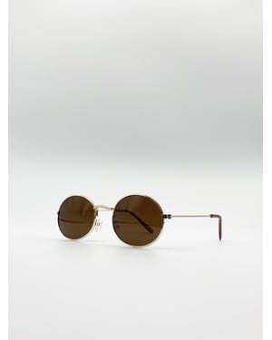 Round Metal Frame Sunglasses