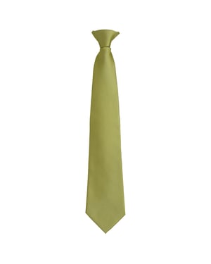 Premier Unisex volwassen kleuren modieuze effen Clip-On stropdas (Grasgroen)