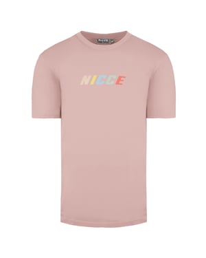 Nicce Ronde Hals Korte Mouw Roze Heren Myriad T-shirt 211 1 09 09 0339