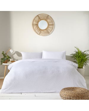 Fluffy Polka Dot Tuft Duvet Cover Set