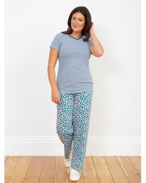 Kite Clothing Regis Wide Leg Loungers Daisy Fields