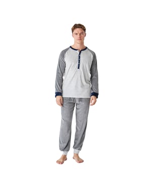 Winter pajamas long sleeve velvet JJBEP5302 men