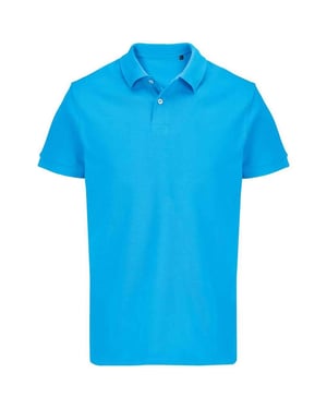 SOLS Unisex Adult Pacific Pique Twin Needle Stitch Polo Shirt (Aqua)