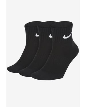 Nike Dry Cushion Everyday 3 Pairs Ankle Socks in Black