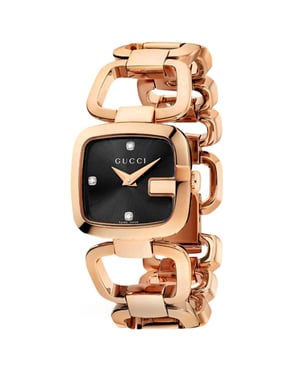 Gucci YA125512 G-Timeless Rose Gold Ladies Watch