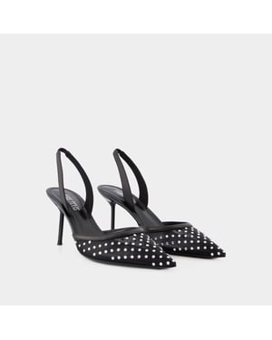 Lidia Slingback 70 Pumps - Paris Texas - Syntet - Svart