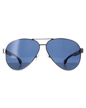 Hugo Boss BOSS 1560/O/S 6LB ruthenium blauw zonnebril