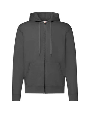 Fruit of the Loom Heren Hooded Sweatshirt (Licht Grafiet)