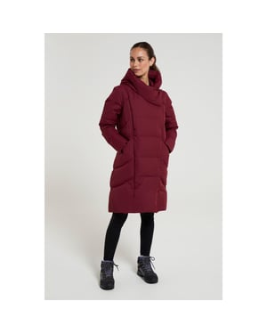 Mountain Warehouse Dam/Dam Cosy Extreme II Wrap Down Jacka (Bourgogne)