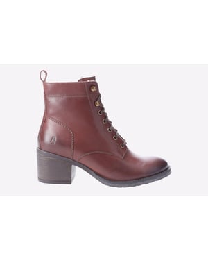 Hush Puppies Harriet Bruine Leren Dameslaarzen