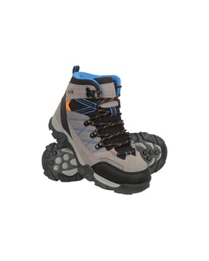 Mountain Warehouse Kinder/kleuterpad suède wandelschoenen (Grijs)