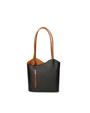 Gave Lux Rugzak vrouwen BLACK/COGNAC