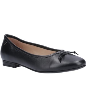 Hush Puppies Womens/Ladies Naomi Slip On Leather Ballet Pump (Black)