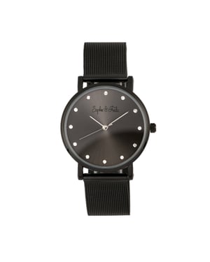 Sophie & Freda Savannah mesh armbandhorloge met Swarovski-kristallen
