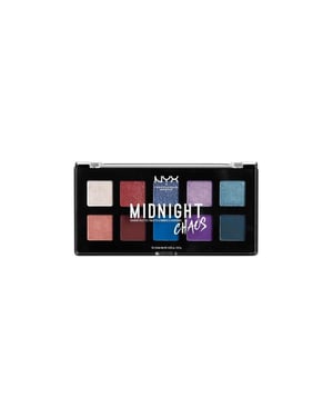 NYX Professional Makeup Shadow Palette 01 Midnight Chaos - 10 x 0.9g shades.
