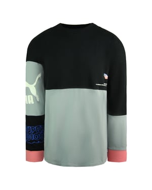 Puma x Kidsuper Studios Long Sleeve Crew Black Mens Football Club Top 598464 01