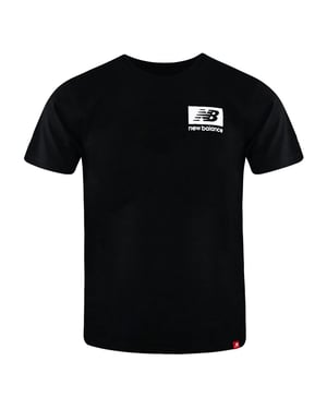 New Balance Short Sleeve Black Crew Neck Men NB Essentials ID T-Shirt MT13518 BK