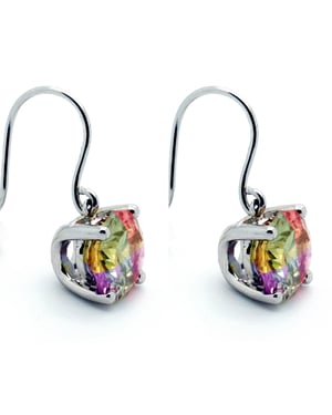 Orphelia Dames 925 Sterling Zilver Dangle Oorbellen - Zilver CC-28