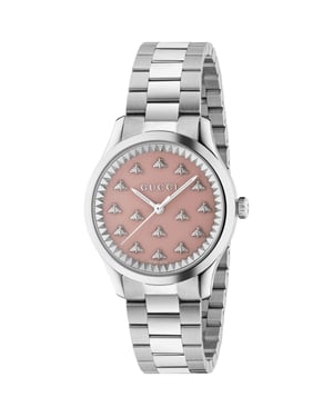 Gucci YA1265033 G-Timeless Roze Wijzerplaat Dames Horloge