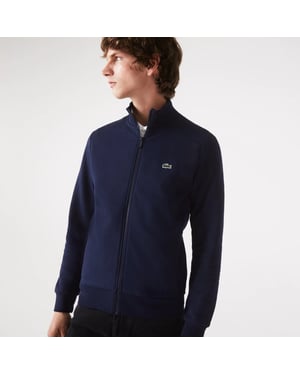 Lacoste regular fit brushed fleece men's sweatshirt with zipper
