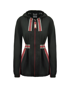Puma x First Mile Lange Mouw Zip Up Zwart Dames Jas met Riem 519034 01
