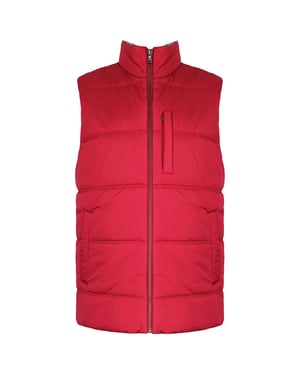 Hackett London Polar Fleece Mens Red Gilet