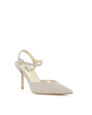 Dune Ladies CHANNEL Buckle-Detail Heeled Courts Channel