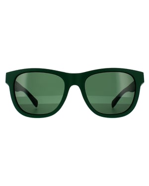 Lacoste Square Mens Matte Green Grey Sunglasses
