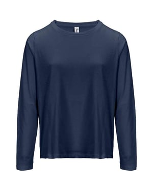 SOLS Womens/Ladies Monarch Long-Sleeved T-Shirt (Navy)