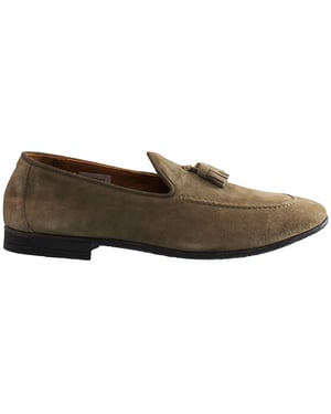 Hackett Tassel Roll Mens Brown Shoes