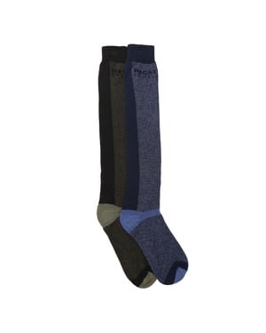 Regatta Heren Pro Assorted Designs Set Laarzensokken (Pak van 2) (Blauw/Zwart)