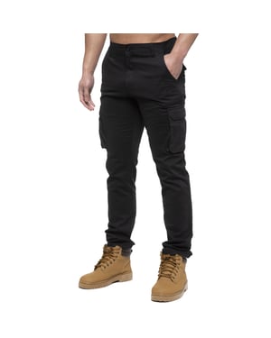 Enzo | Heren Cargo Broek - Zwart