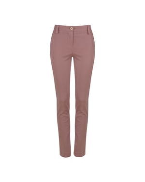 Chique mauve broek van tencelmix