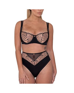 Curvy Kate Scantilly Womens Fallen Angel Balcony Bra  in Black