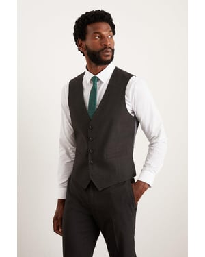 Tailored Fit Charcoal Essential Waistcoat